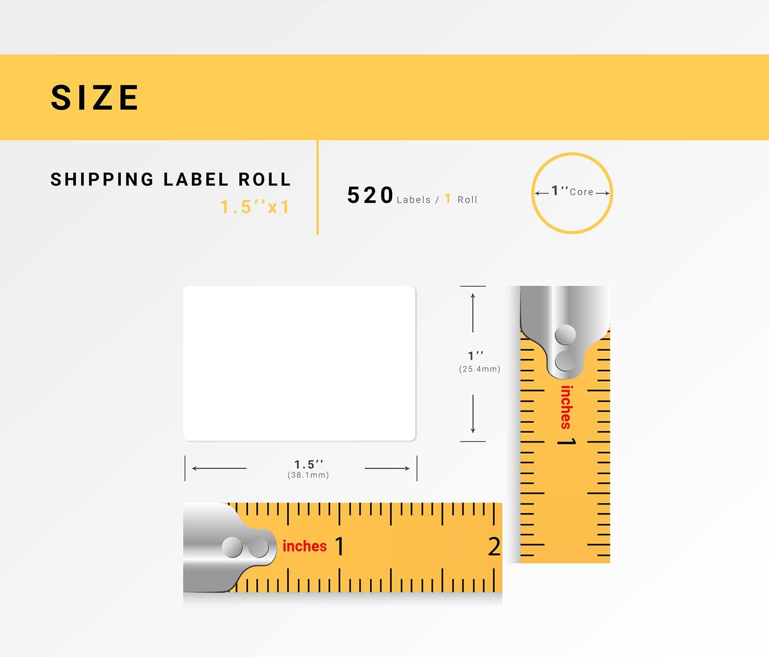 1.5x1 Barcode Labels